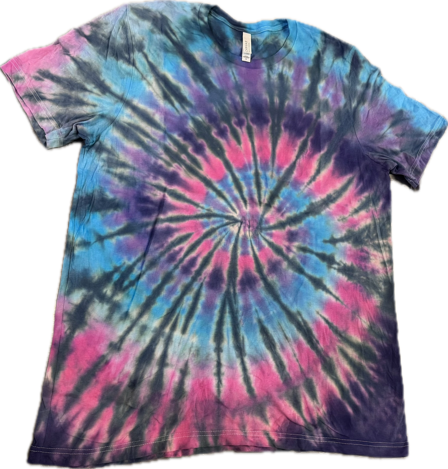 Blue pink & purple swirl