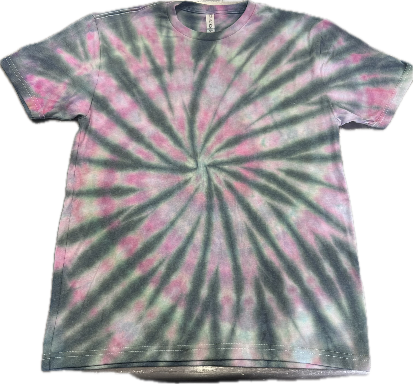 Pink & Green Ice swirl