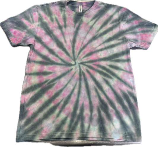 Pink & Green Ice swirl